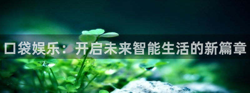 开心彩welcome购彩：口袋娱乐：开启未来智能生活的新篇章